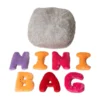 Alphabet Plush Mini Set - Rainbow Letters with Light Grey Bag