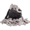 Alphabet Plush Set - Rhino Grey Letters with Dark Grey Backpack