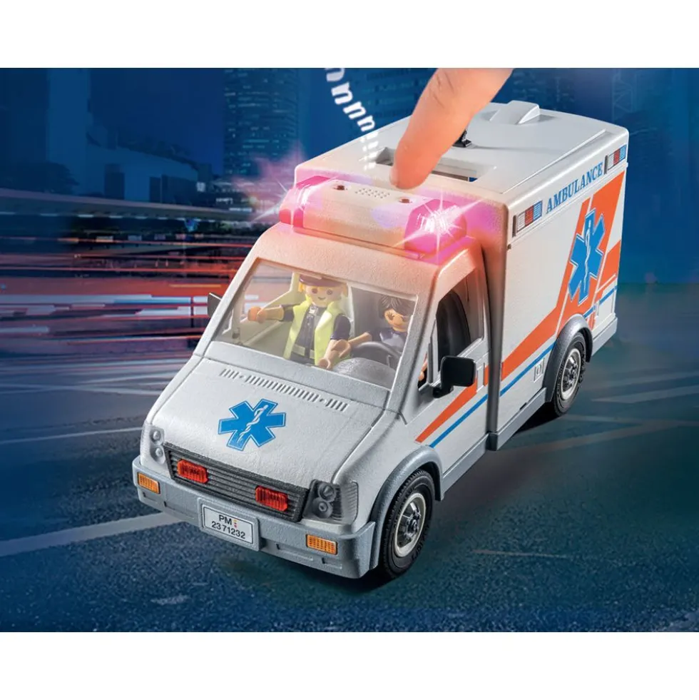 Ambulance with Lights, Accessories and 3 Figures