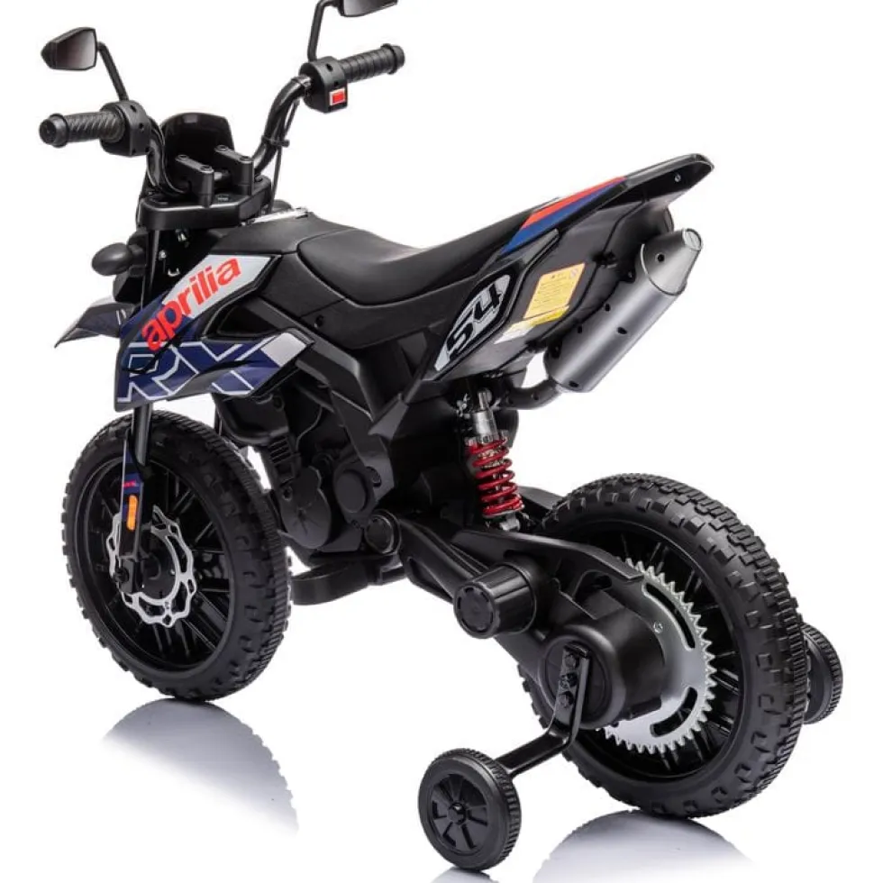 Aprilia 12V Kids' Motorcycle - Black