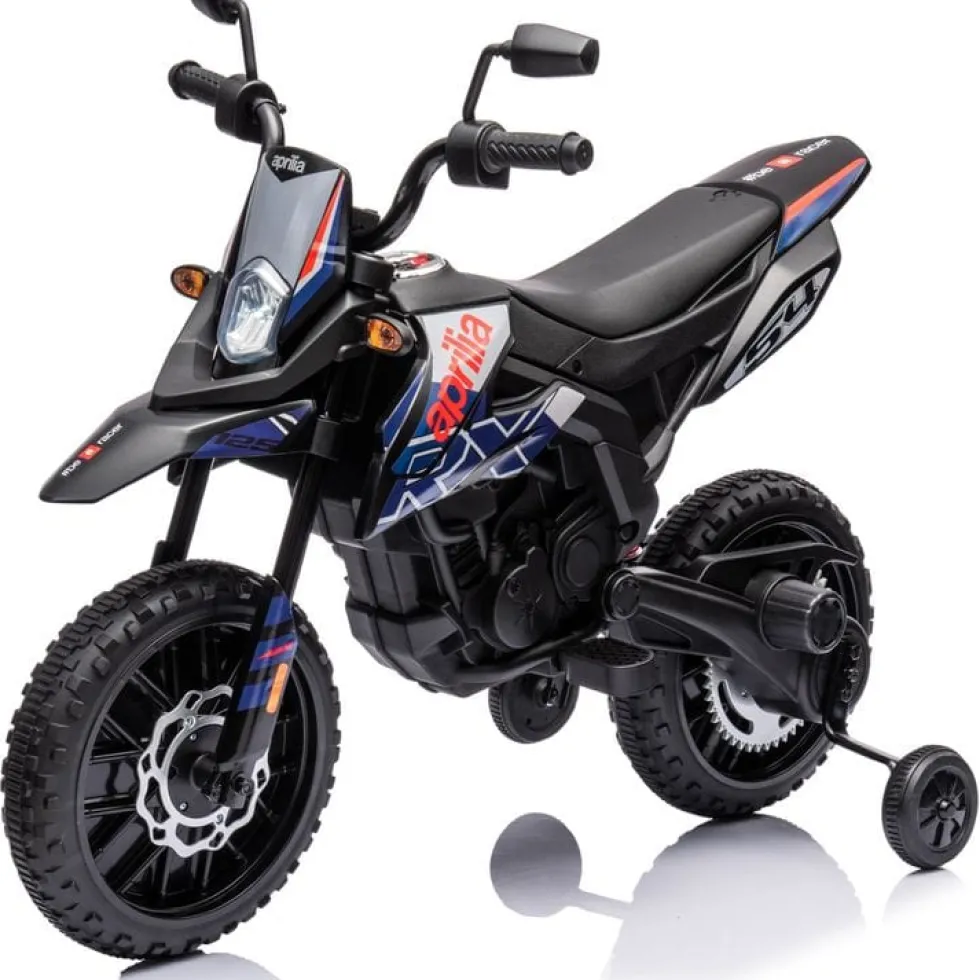 Aprilia 12V Kids' Motorcycle - Black