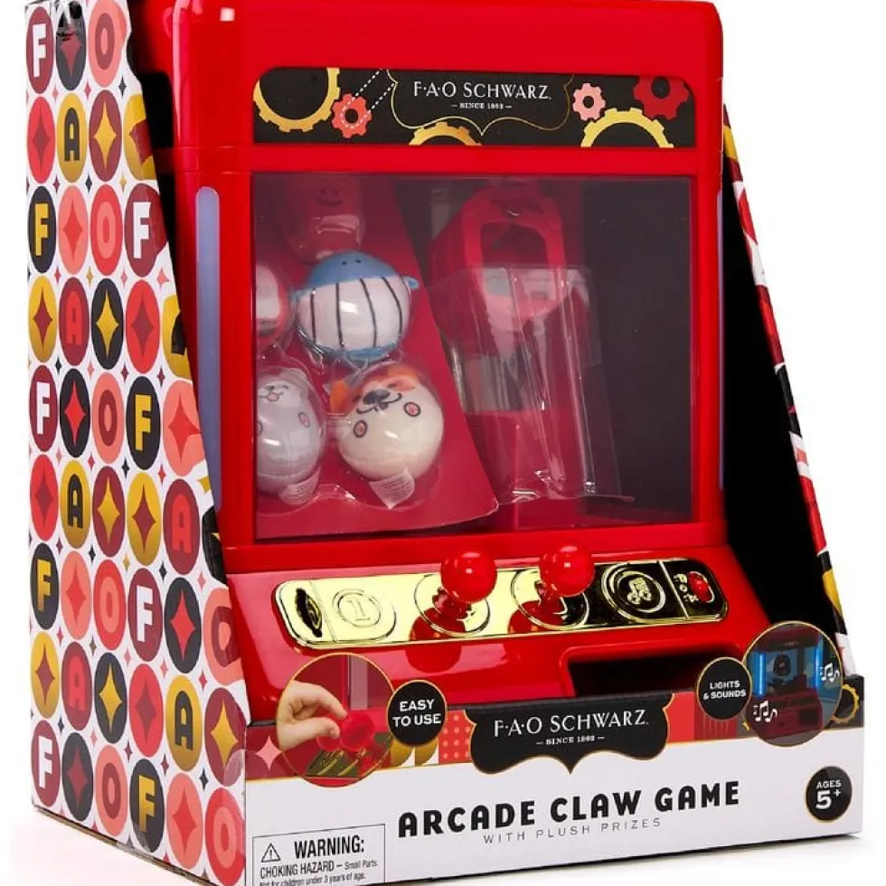 Arcade Claw Game with Plush Prizes