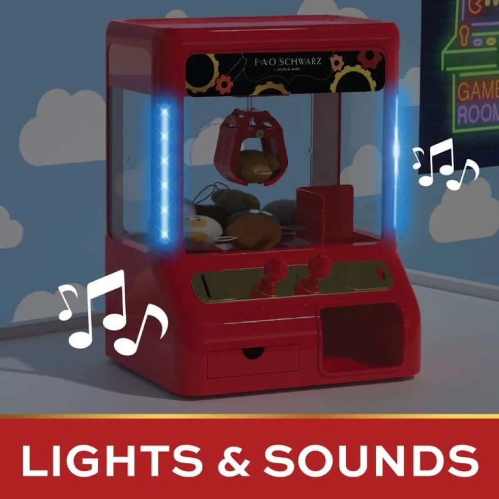 Arcade Claw Game with Plush Prizes