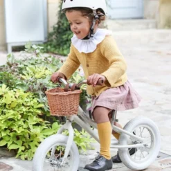 Balance Bicycle - Ivory White with Helmet