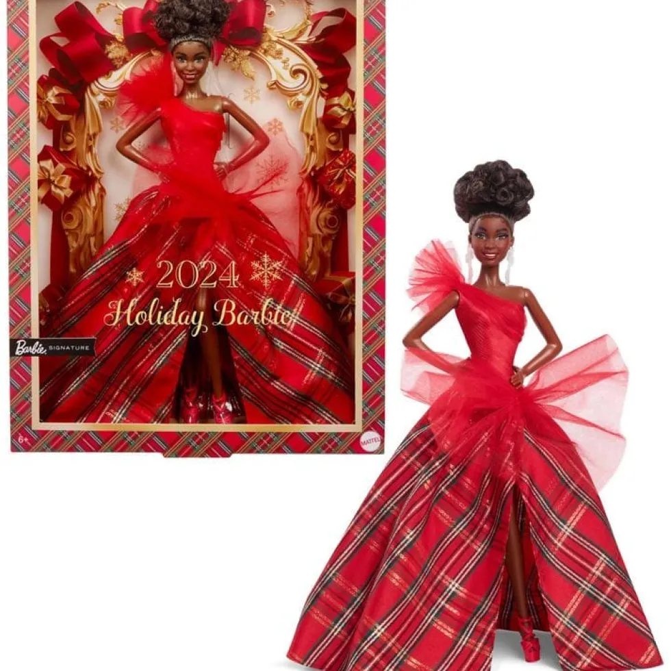 2024 Barbie Holiday Doll - Black Hair