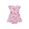 Barbie Star Power - Cap Sleeve Ruffled Bodysuit Dress