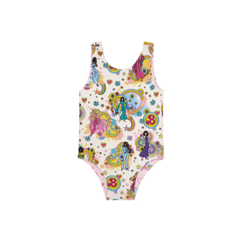 Barbie Star Power - Kids Reversible One Piece Swimsuit
