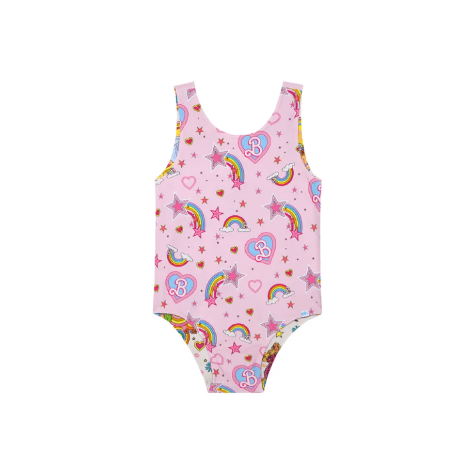 Barbie Star Power - Kids Reversible One Piece Swimsuit