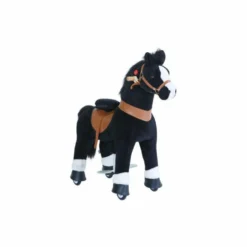 Black Model U Ride-On Horse - 3-4 Years