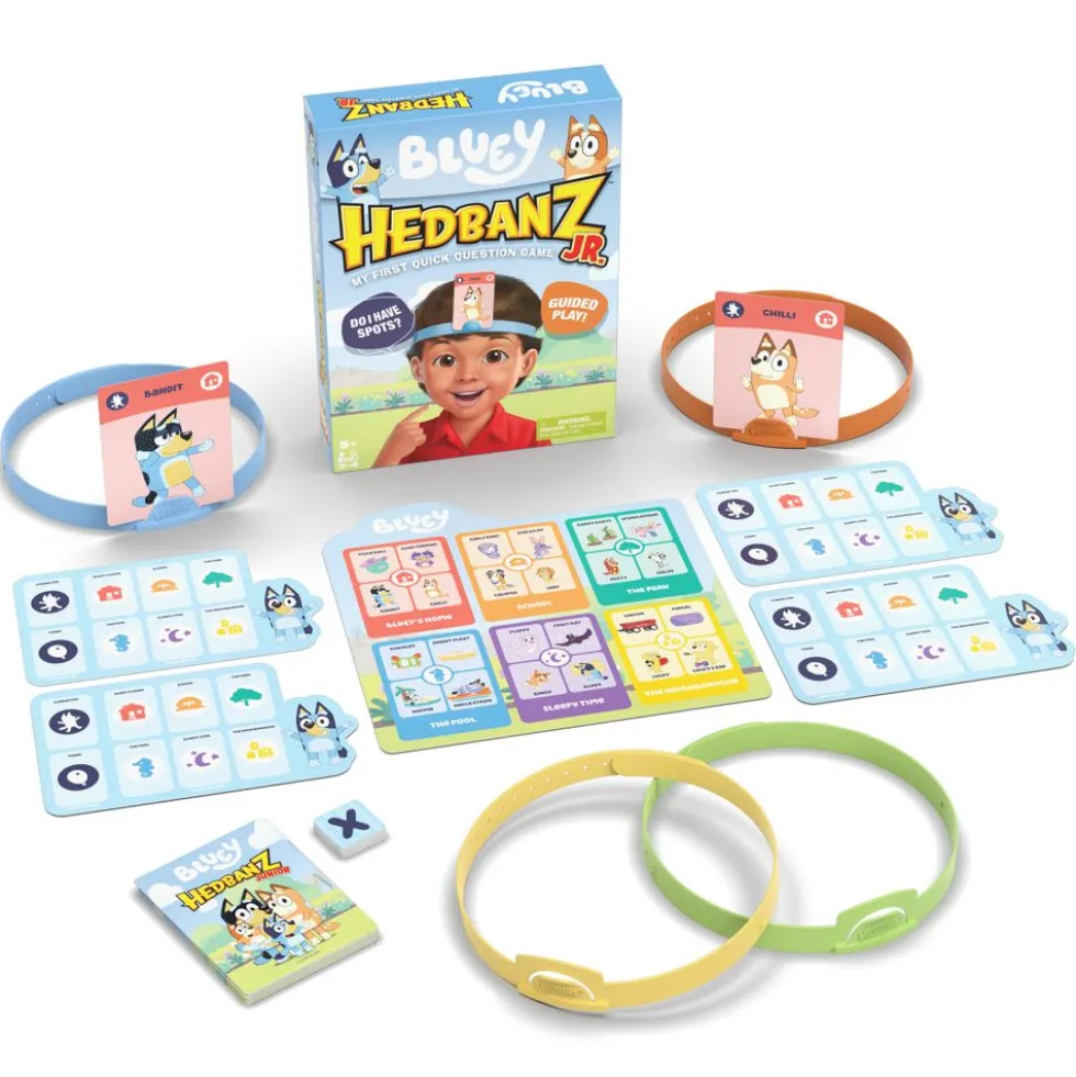 Bluey Hedbanz Jr. Picture Guessing Card Game