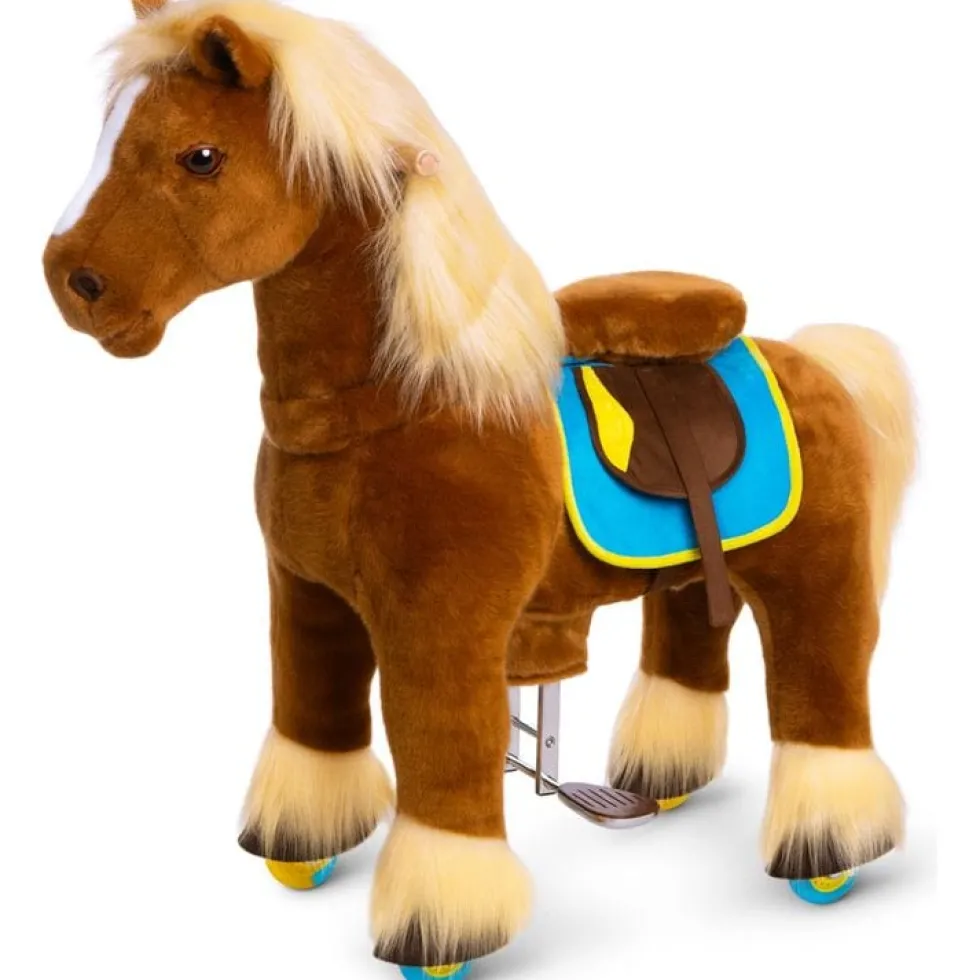 Brown Model X Ride-On Horse - 4-7 Years