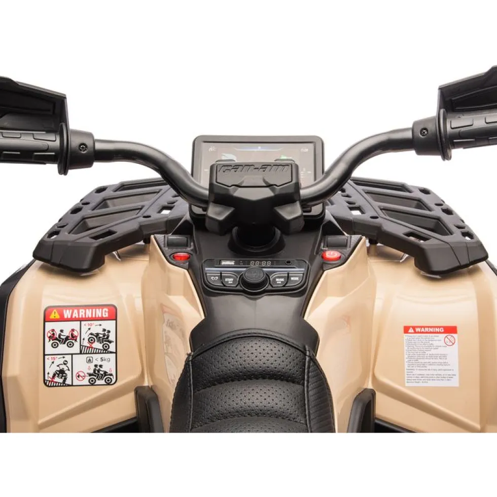 Can Am Outlander 24V 4x4 2-Seater Ride on Car - Khaki