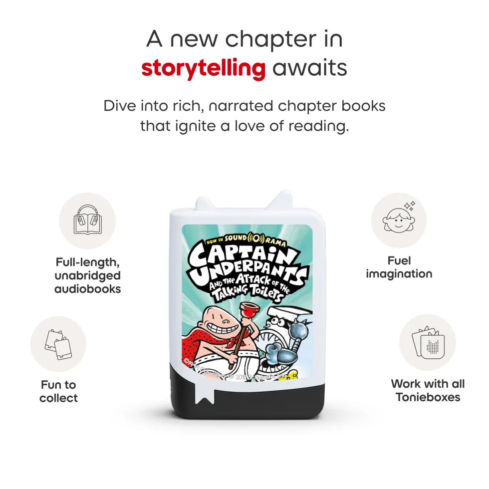 Captain Underpants Audiobook Tonies - 4 Pack