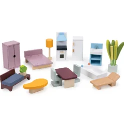 Cedar Chalet Dollhouse with Furniture