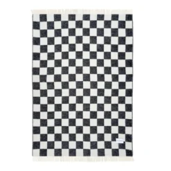 Checkerboard Blanket - Black/White