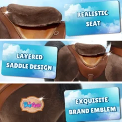 Chocolate Brown Horse Model Y Ride on Toy - 3-4 Years