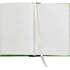 Composition Notebook in Neon Green/Gold Leather