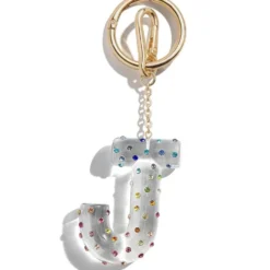 Confetti Initial Bag Charm - J