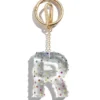 Confetti Initial Bag Charm - R