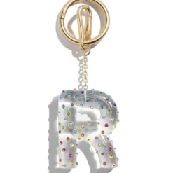 Confetti Initial Bag Charm - R