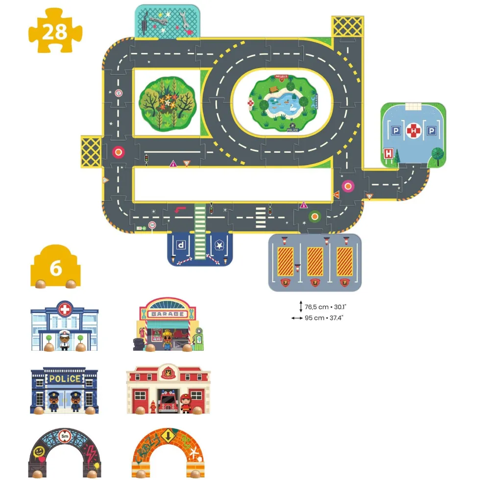 Crazy Motors Puzzle'Up Ville