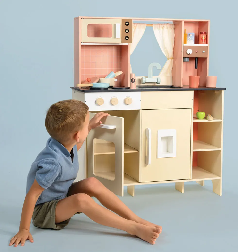 Cream Play Kitchen