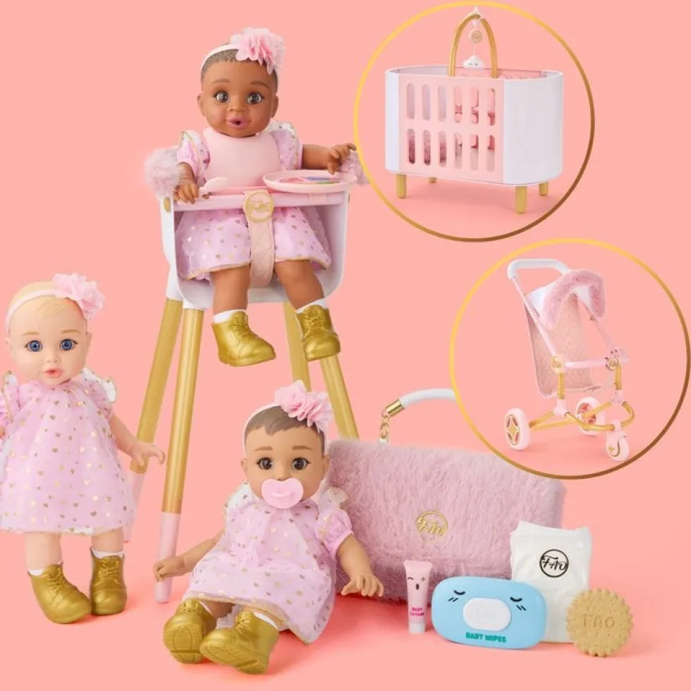 Cuddle Baby Doll 14-Inches - Dark Brown Hair