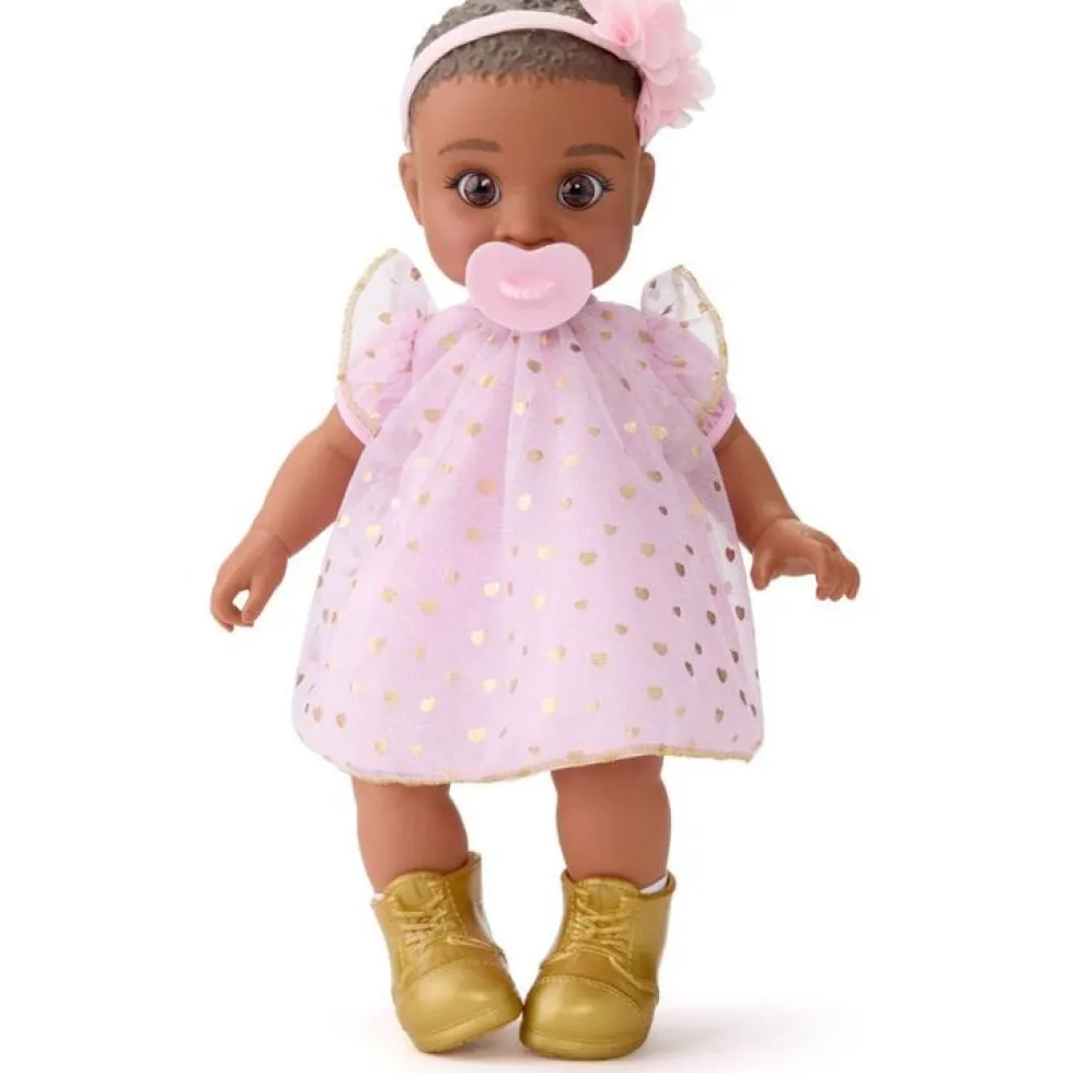Cuddle Baby Doll 14-Inches - Dark Brown Hair