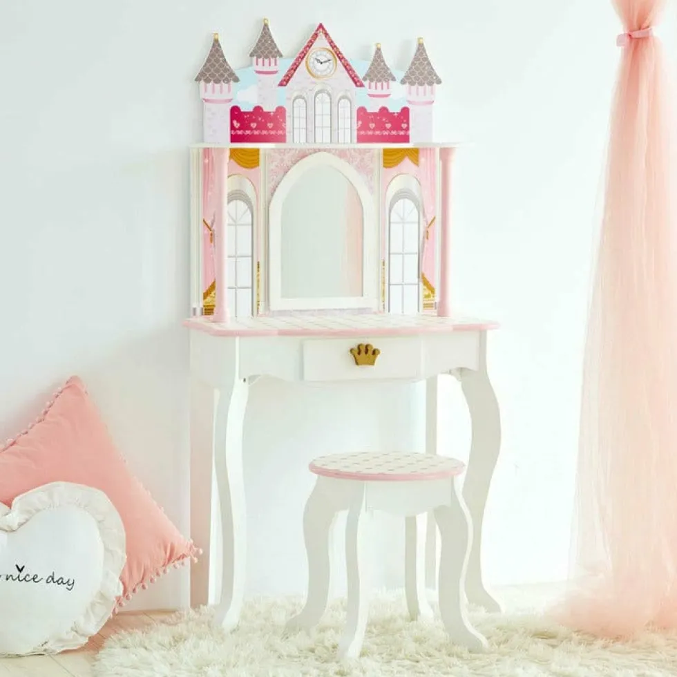 Dreamland Castle Play Vanity Set - White / Pink