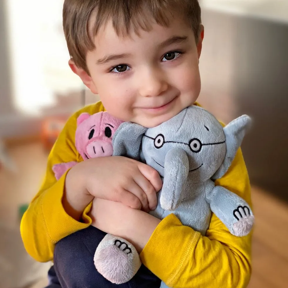 Elephant & Piggie Plush Pair