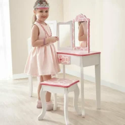 Fashion Giraffe Prints Gisele Play Vanity Set - Pink / White
