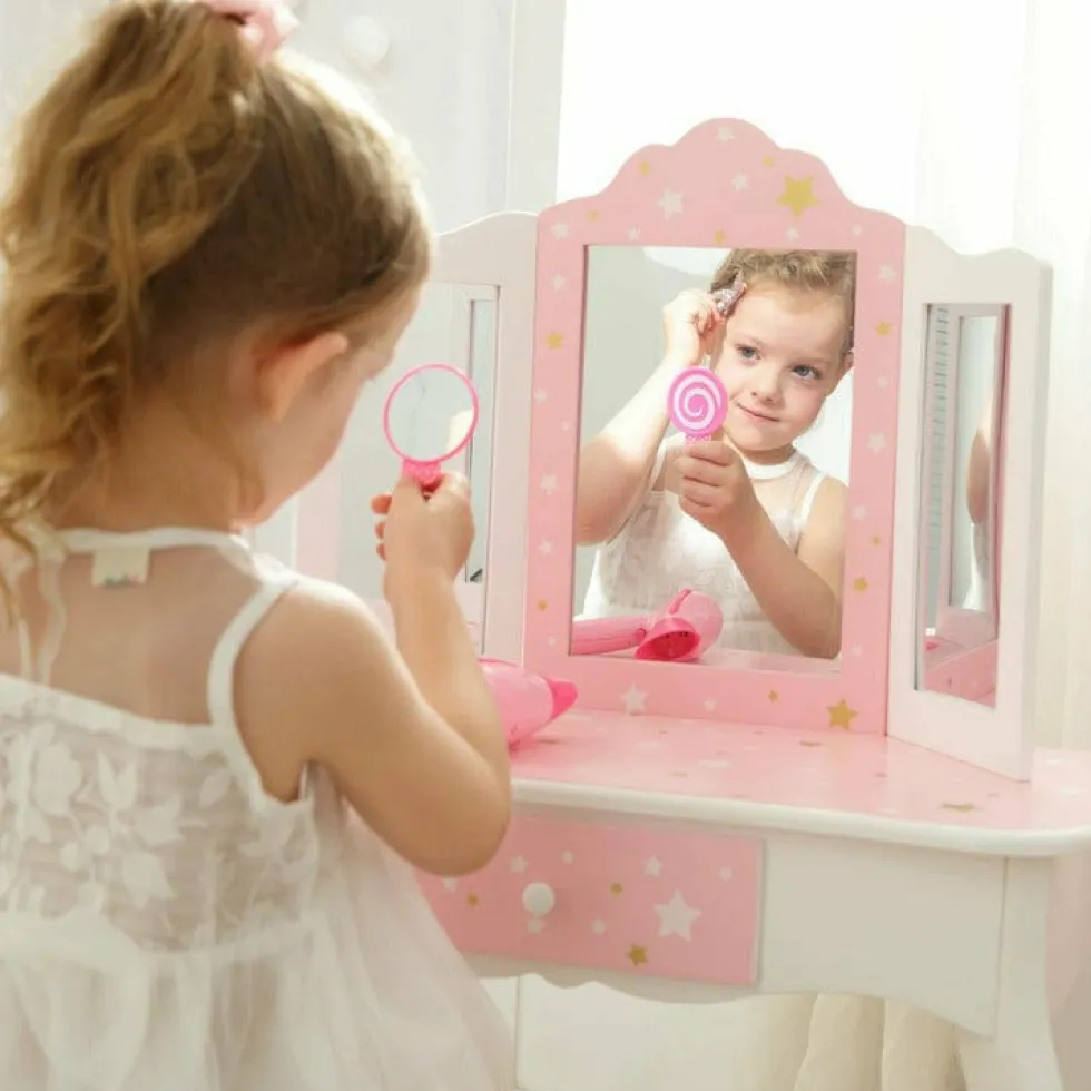 Fashion Twinkle Star Gisele Vanity Set - Pink/White