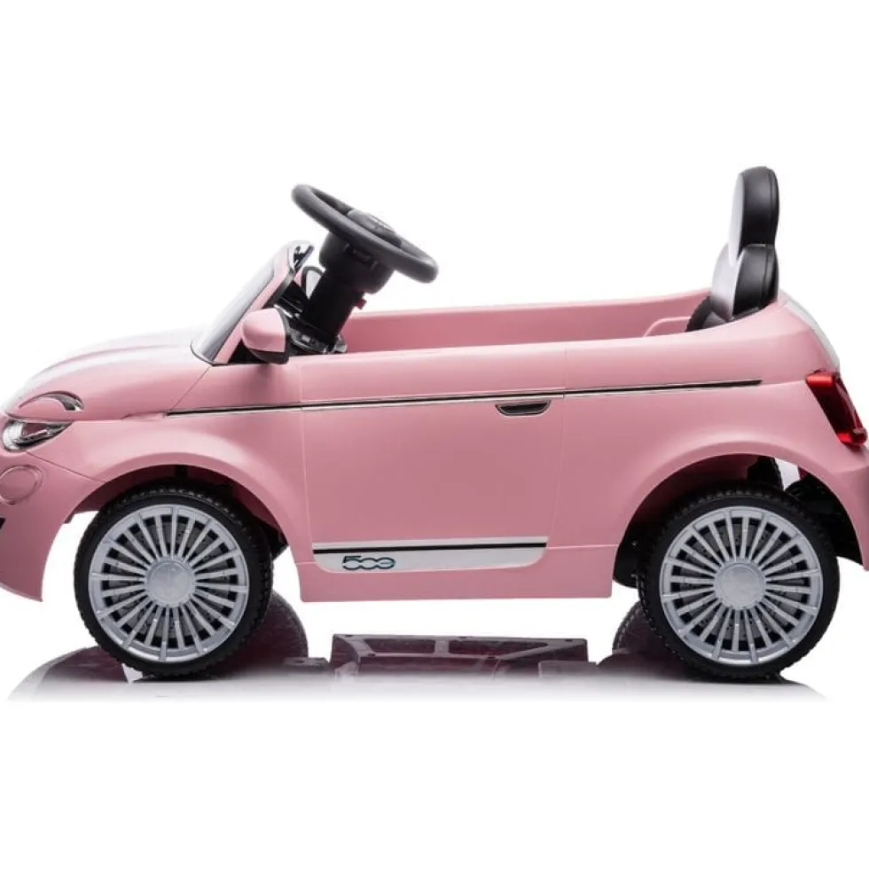Fiat 500 12V Ride On Car - Pink