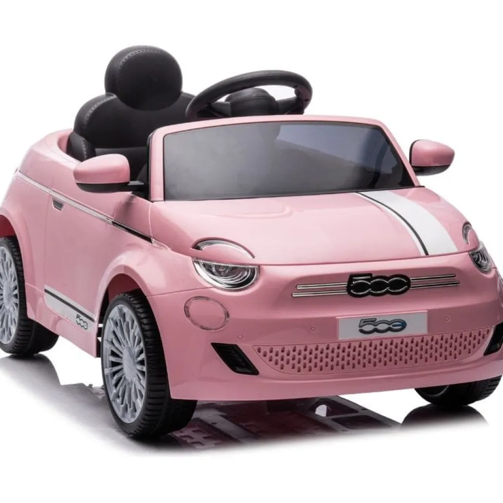 Fiat 500 12V Ride On Car - Pink