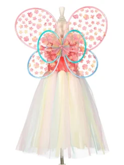 Flora Dress & Wings Set (Green) - 5-7 Years