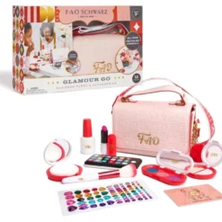 Glamour Go 12 Piece Designer Purse & Accessories - Pink