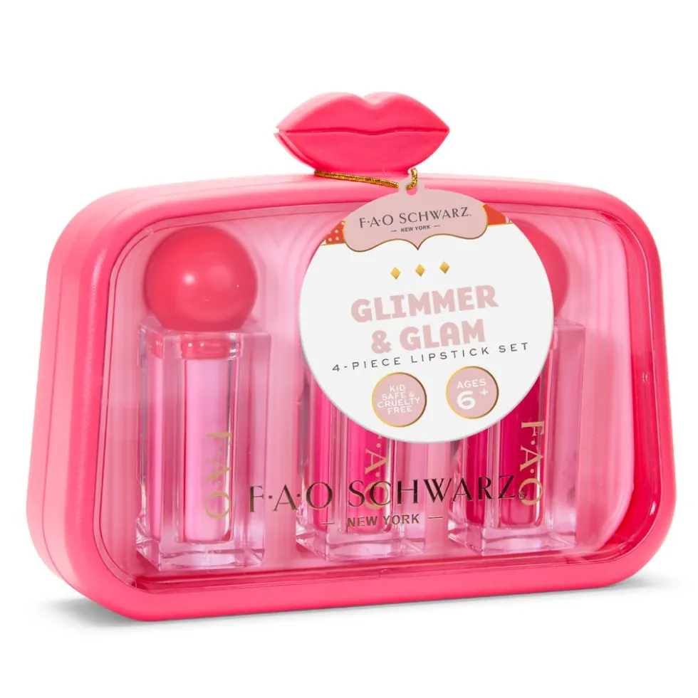 Glimmer & Glam 4‑Piece Lipstick Set