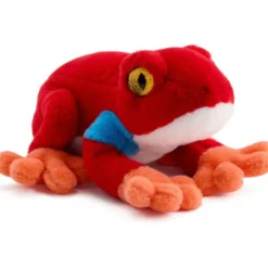 8" Glitter Toy Plush Dart Frog - Red