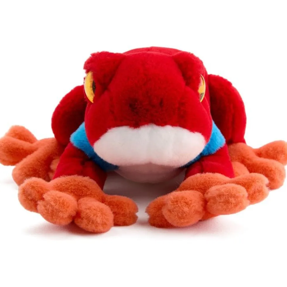 8" Glitter Toy Plush Dart Frog - Red