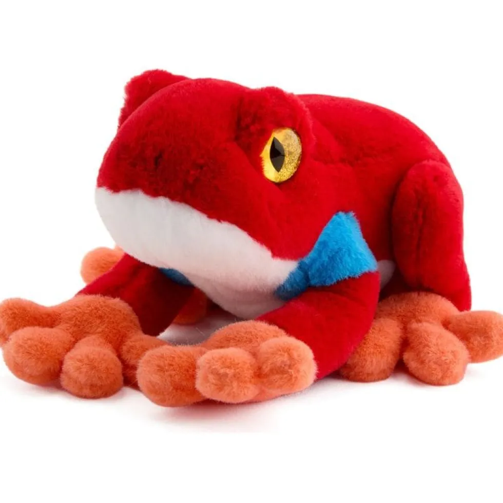 8" Glitter Toy Plush Dart Frog - Red