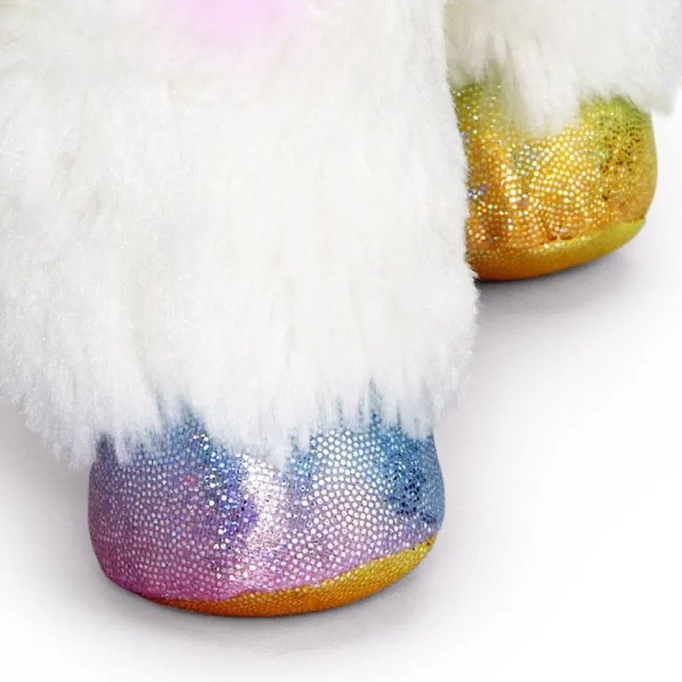 12" Glow Brights LED with Sound Alpaca Plush - Cream