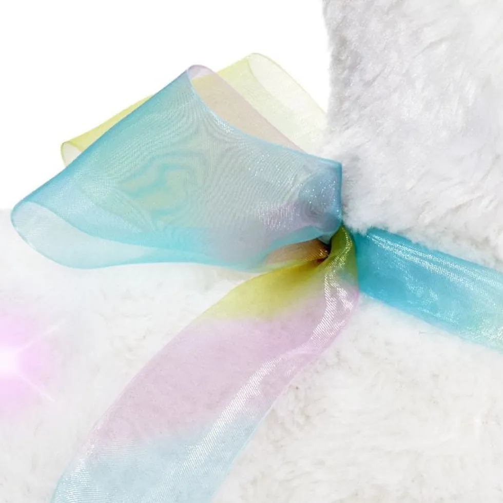 12" Glow Brights LED with Sound Alpaca Plush - Cream