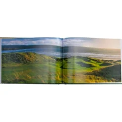 Golf Courses: Fairways of the World Book in Green Bonded Leather