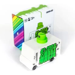Green Graffiti Van Toy Car
