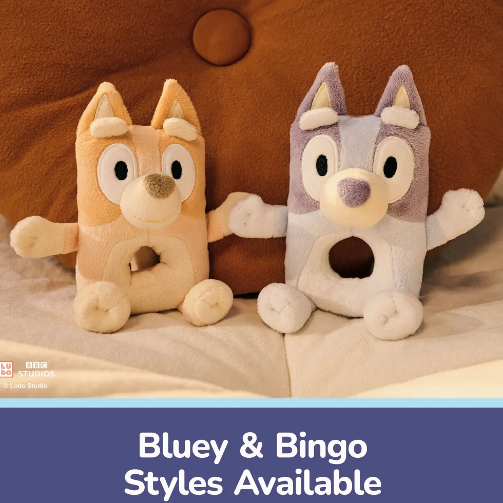 GUND Bingo Plush Ring Rattle - 6”