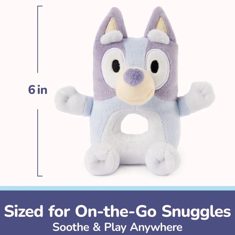 GUND Bluey Plush Ring Rattle - 6”