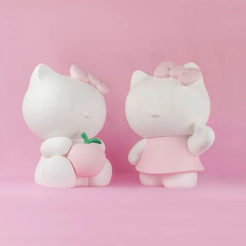 Hello Kitty Figure in Pink Robe - 10.6"