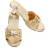 High-Heel Ellina Slipper (Gold) - Size 12-13
