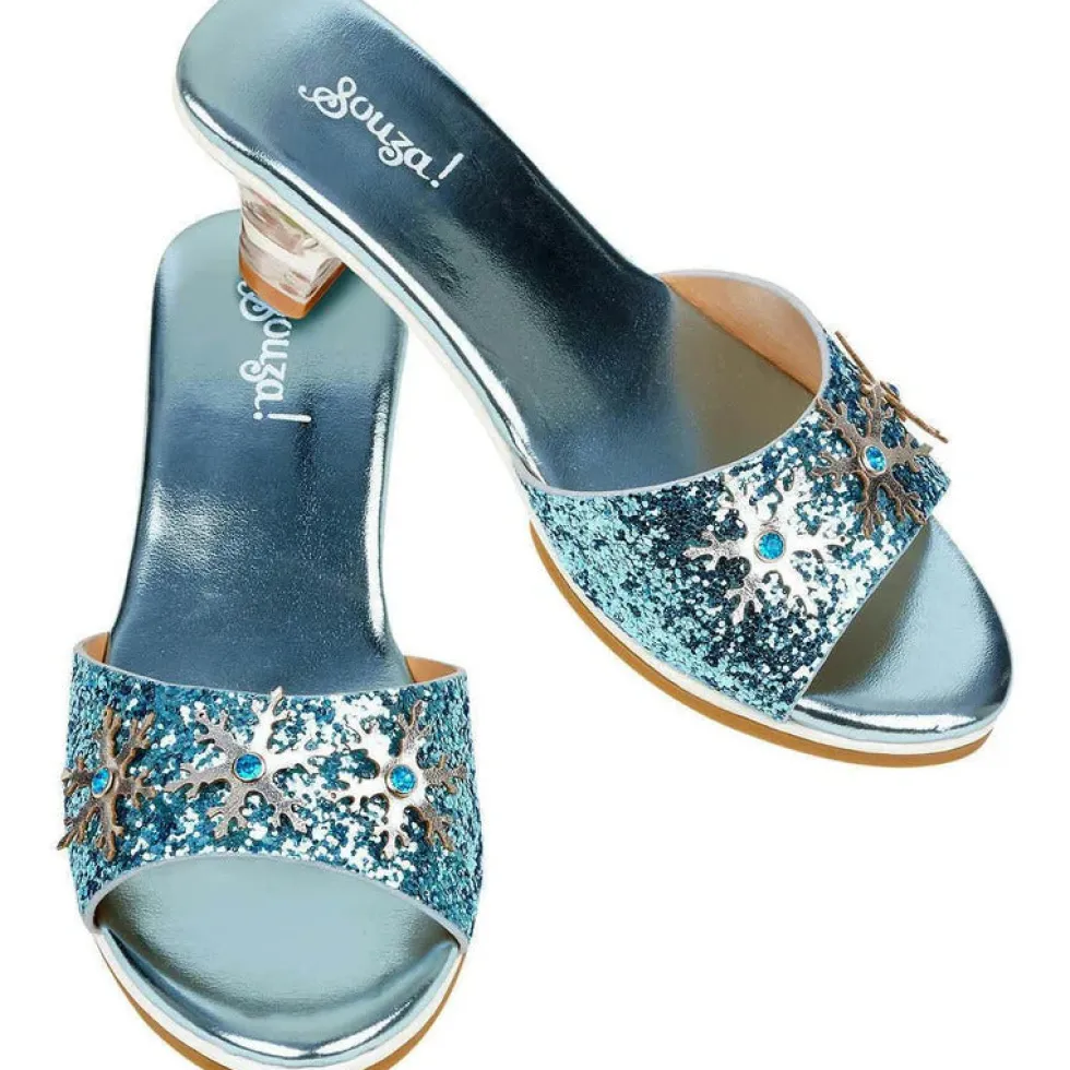 High-Heel Ice Queen Slipper (Blue) - Size 12-13