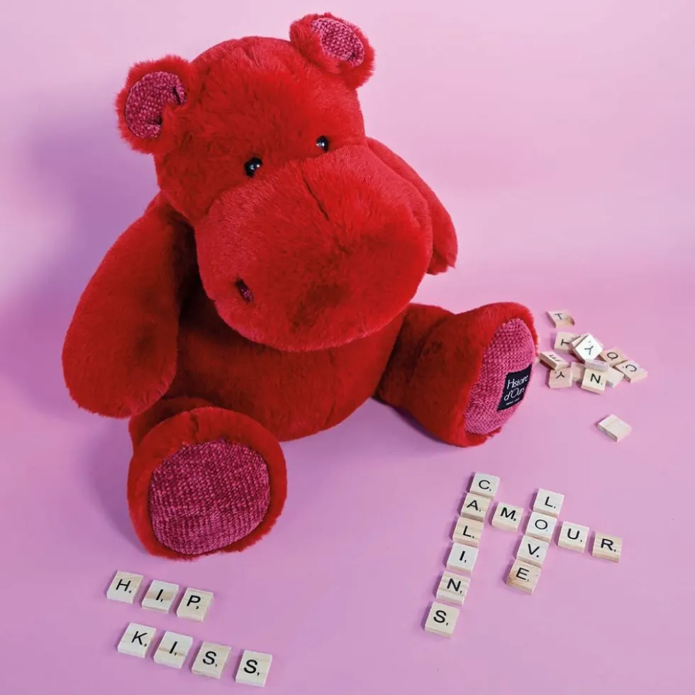 Hippo Plush - Cranberry